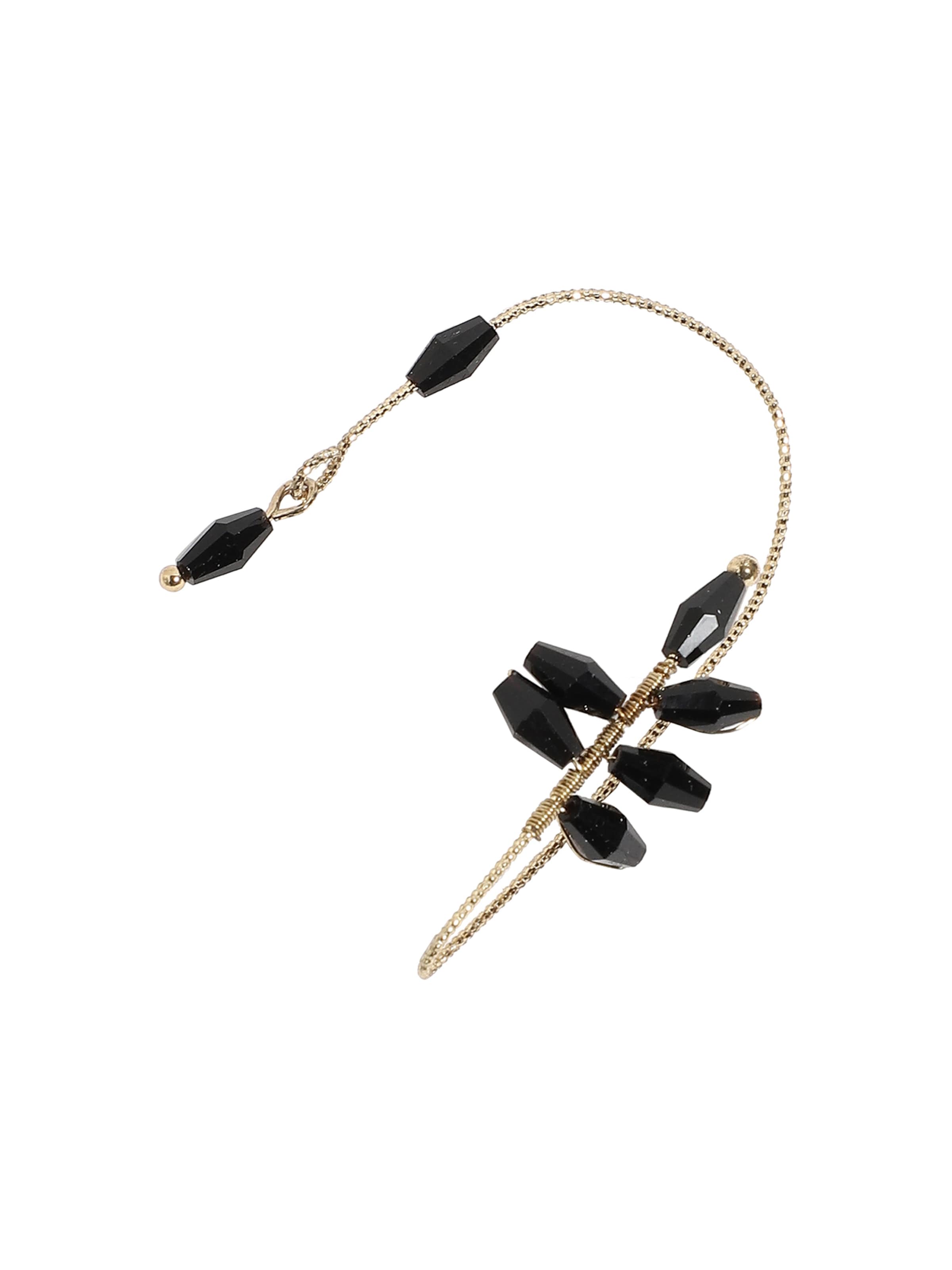 SOHI Серьги ' Deborah ' в Черный: спереди