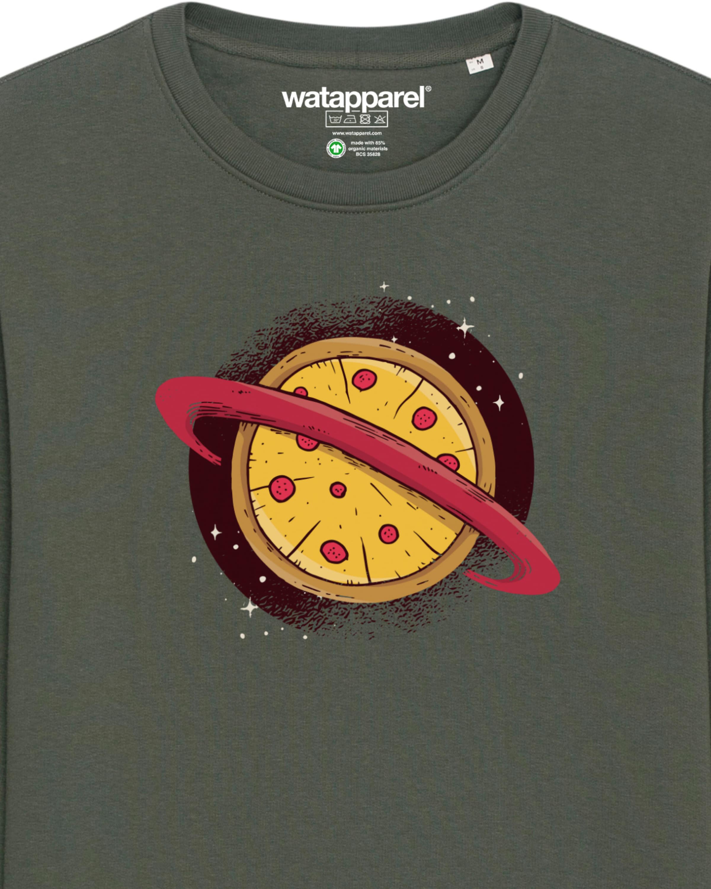 Felpa ' Pizza Planet ' di Watapparel in verde
