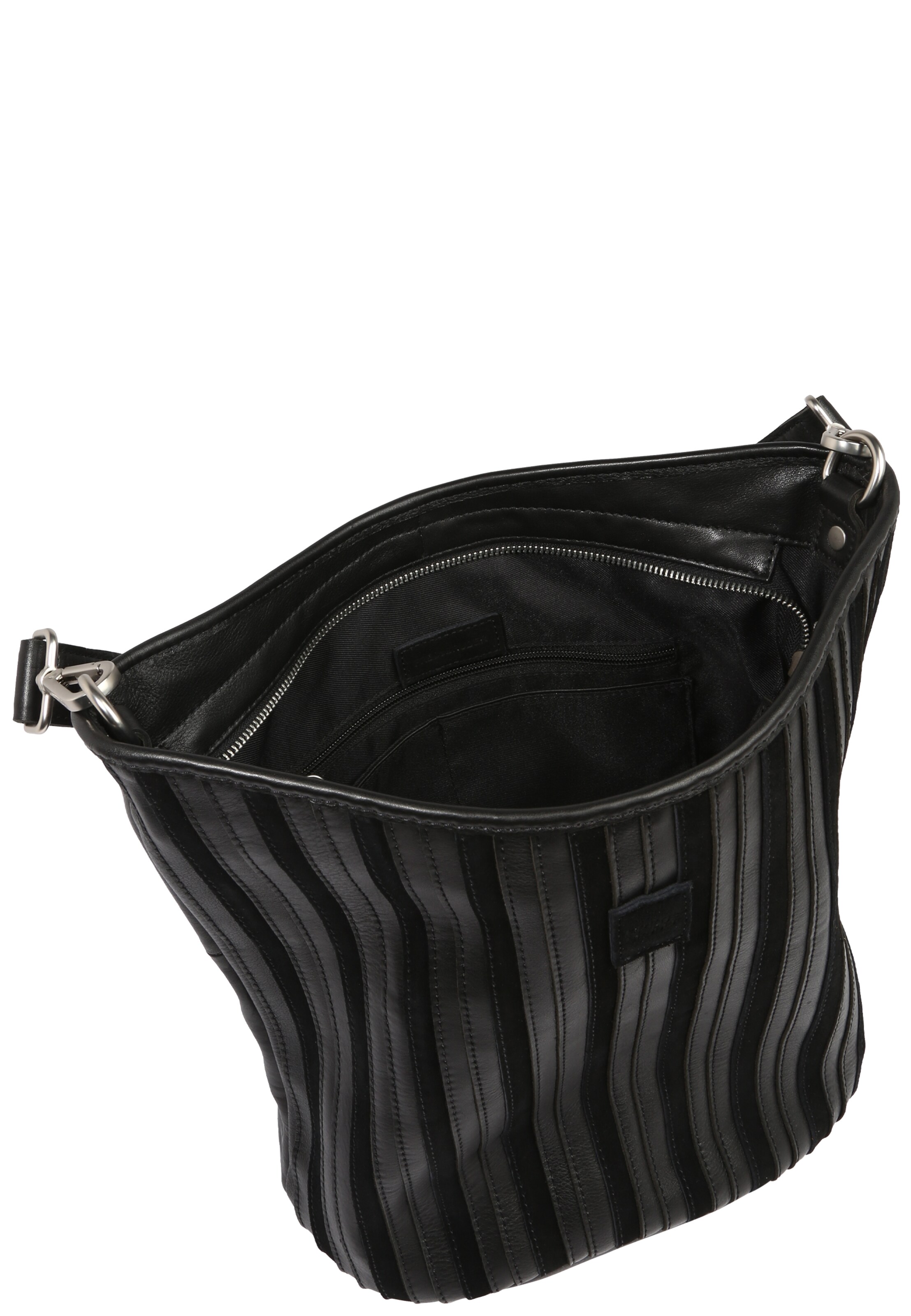 Frauen Taschen & Rucksäcke FREDsBRUDER Schultertasche 'Ravi' in Schwarz - UZ16408 Frauen Taschen & Rucksäcke FREDsBRUDER Schultertasche 'Ravi' in Schwarz - UZ16408
