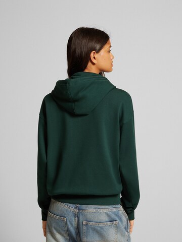 Bershka Sweat jacket in Green