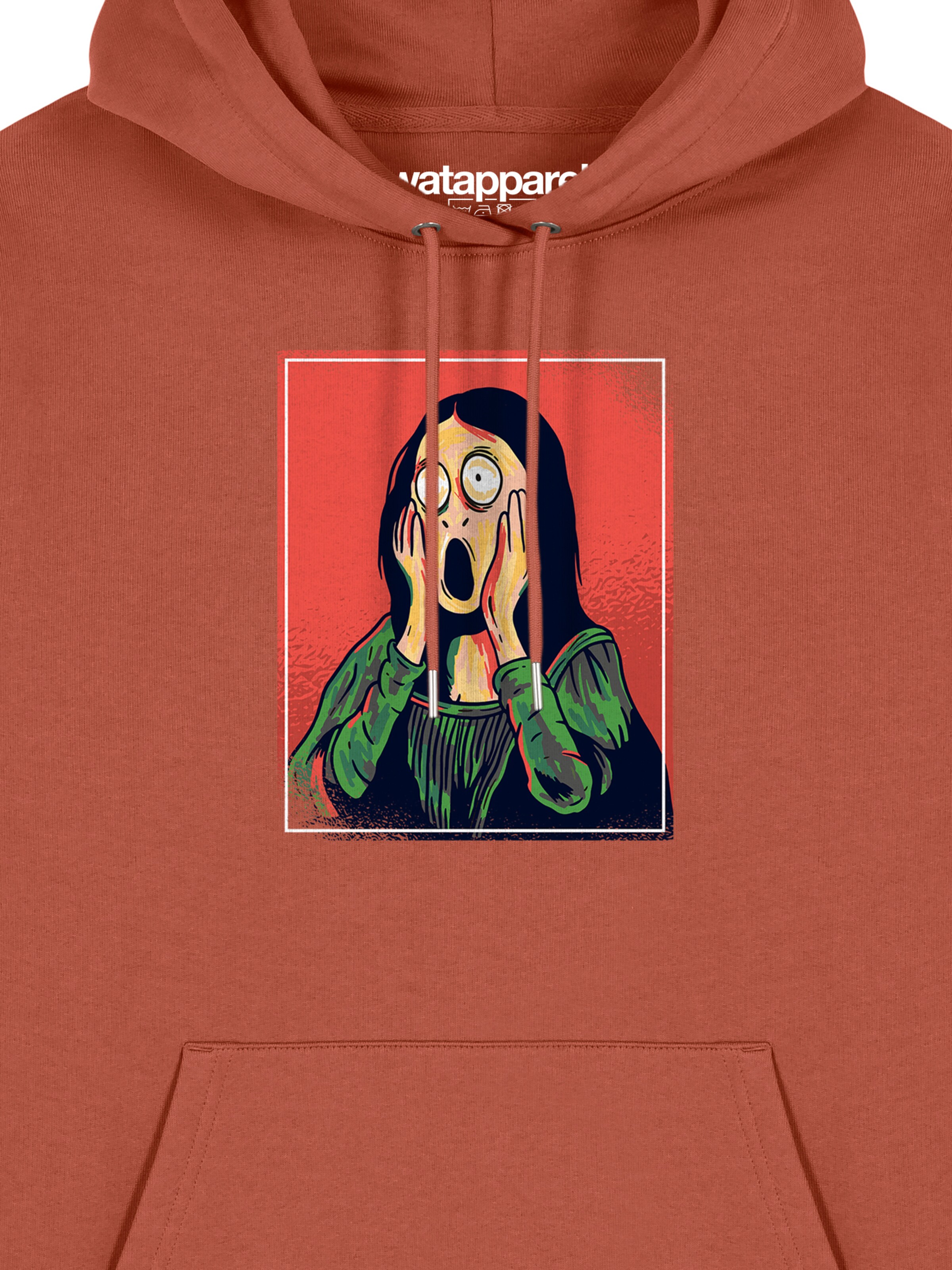 Watapparel Sweatshirt 'Mona Lisa Scream' in Bruin