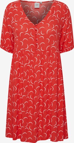 ICHI Dress 'IHMARRAKECH ' in Red: front
