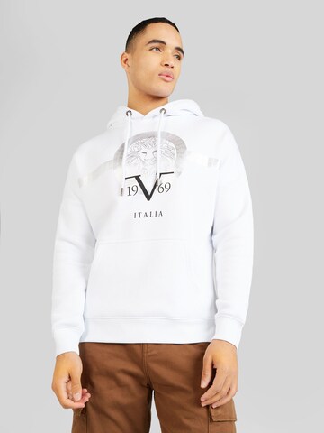 19V69 ITALIA - Sudadera 'CLINT' en blanco: frente