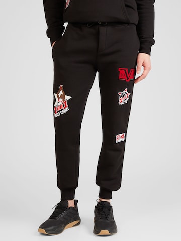 Effilé Pantalon 19V69 ITALIA en noir : devant