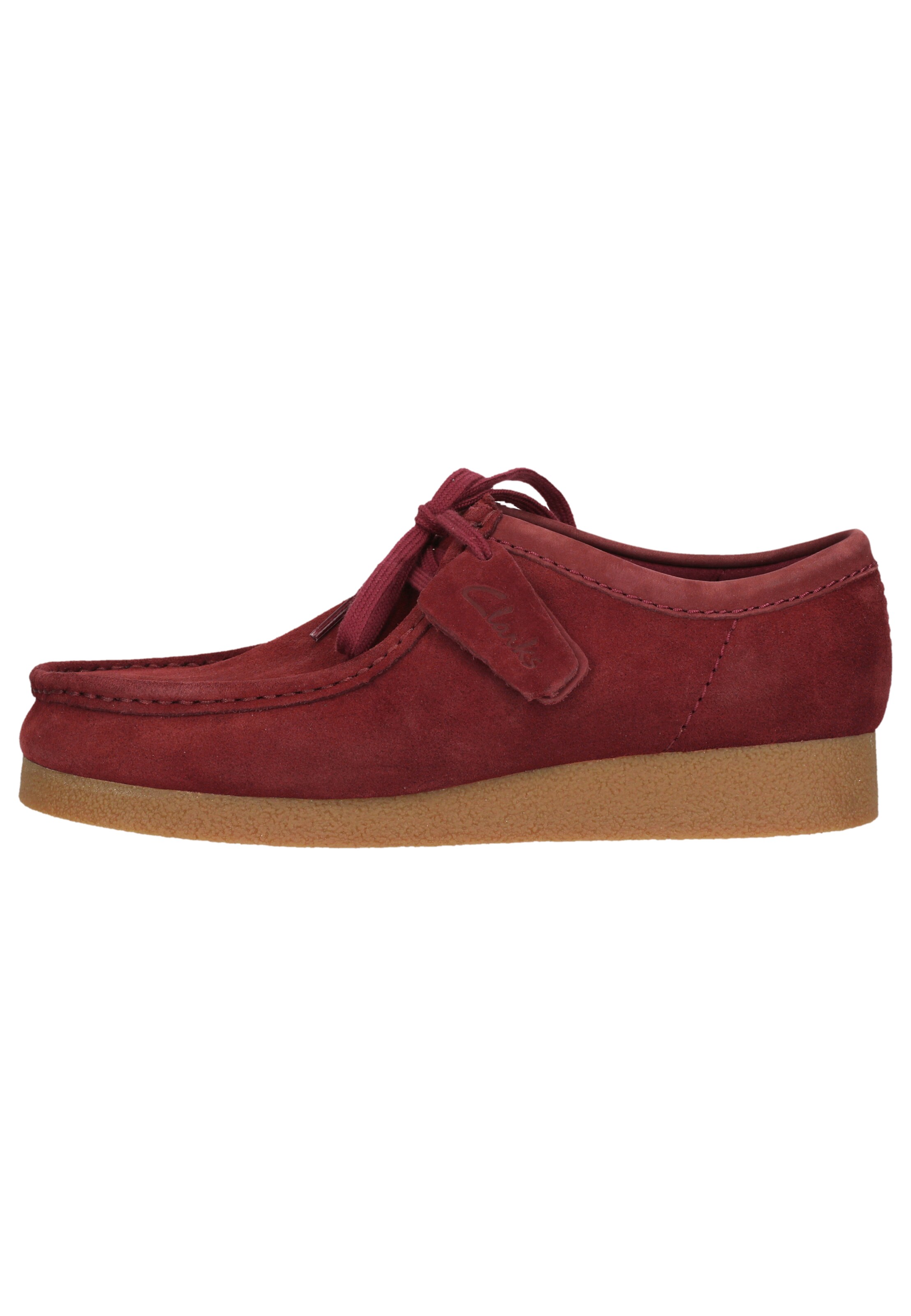 CLARKS Veterschoen 'WallabeeEVO' in Rood