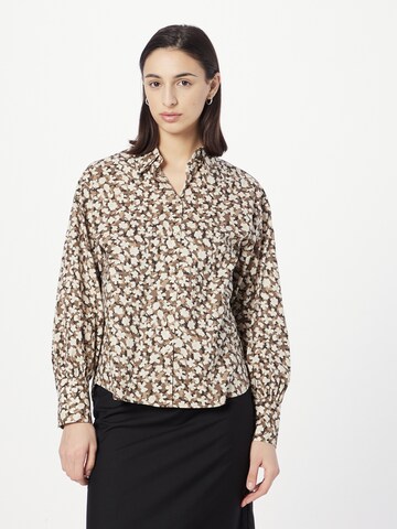 Camicia da donna di Marc O'Polo in beige: frontale