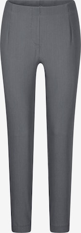 Goldner Regular Pleat-front jeans 'Louisa' in Grey: front