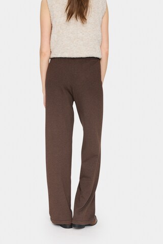 SAINT TROPEZ Regular Trousers 'Mila' in Brown