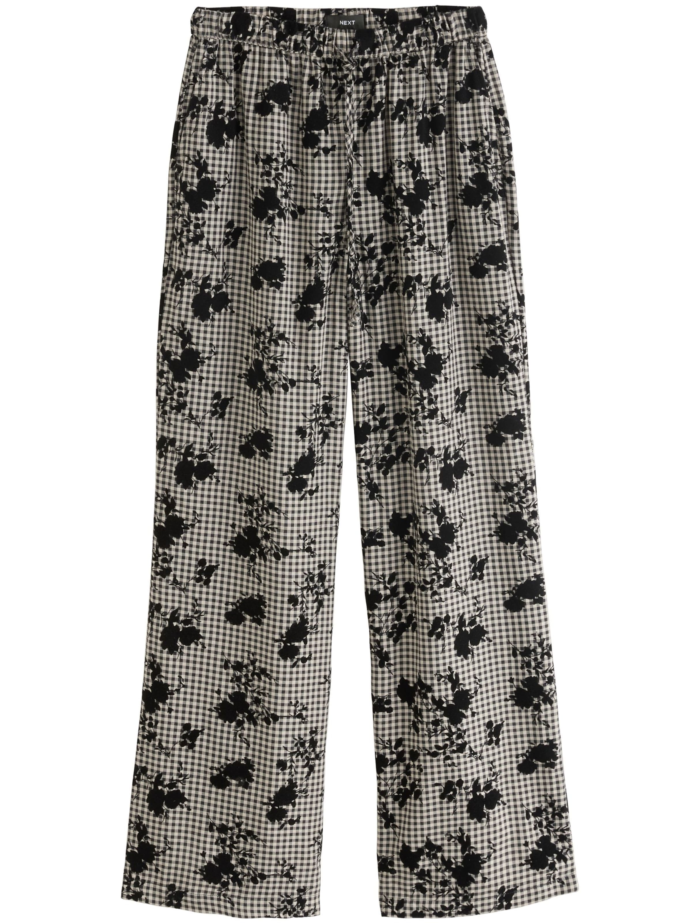 Next Wide leg Byxa i svart: framsida