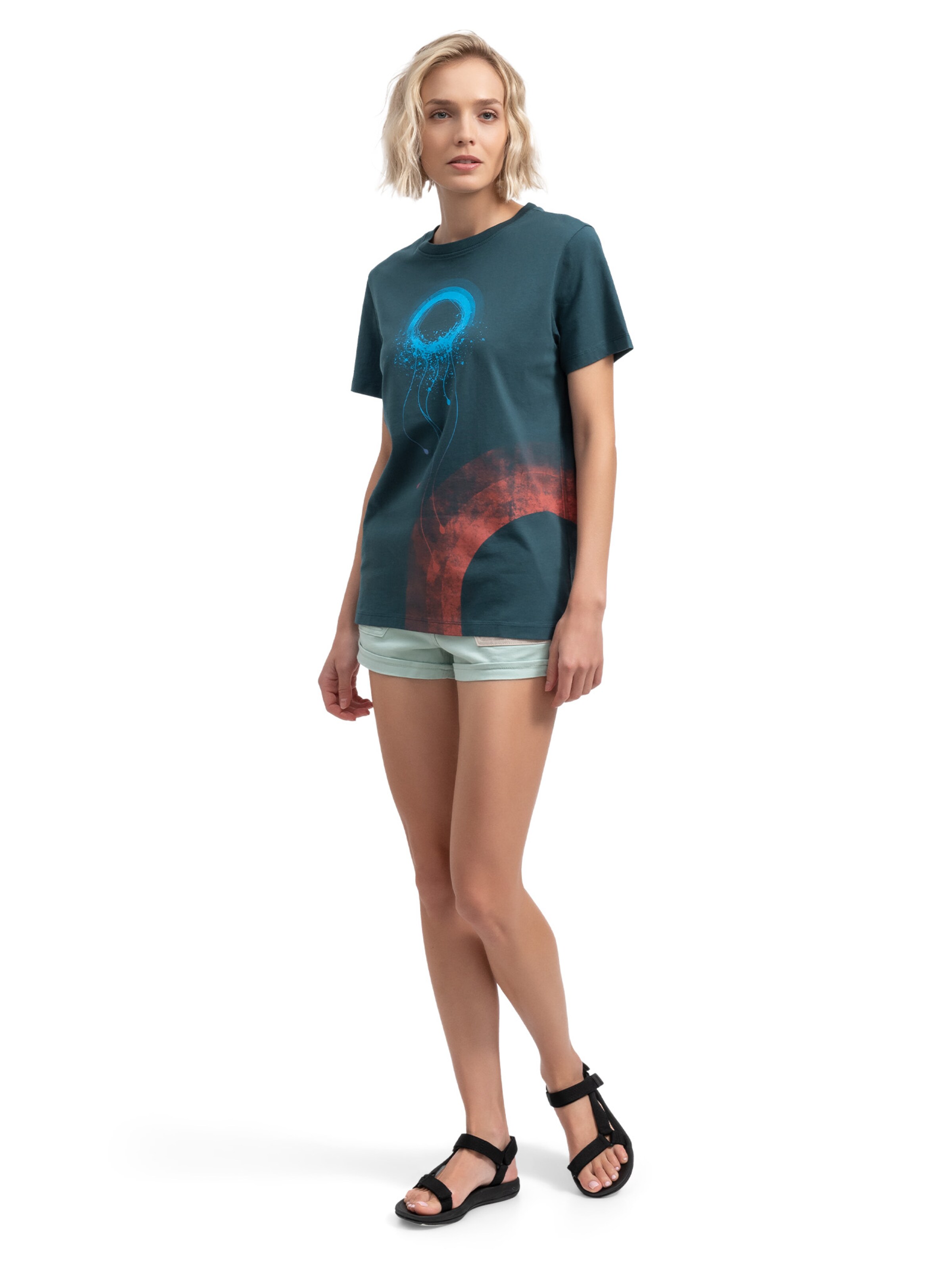 T-Shirt 'Özgür Ruh' Kaft en bleu