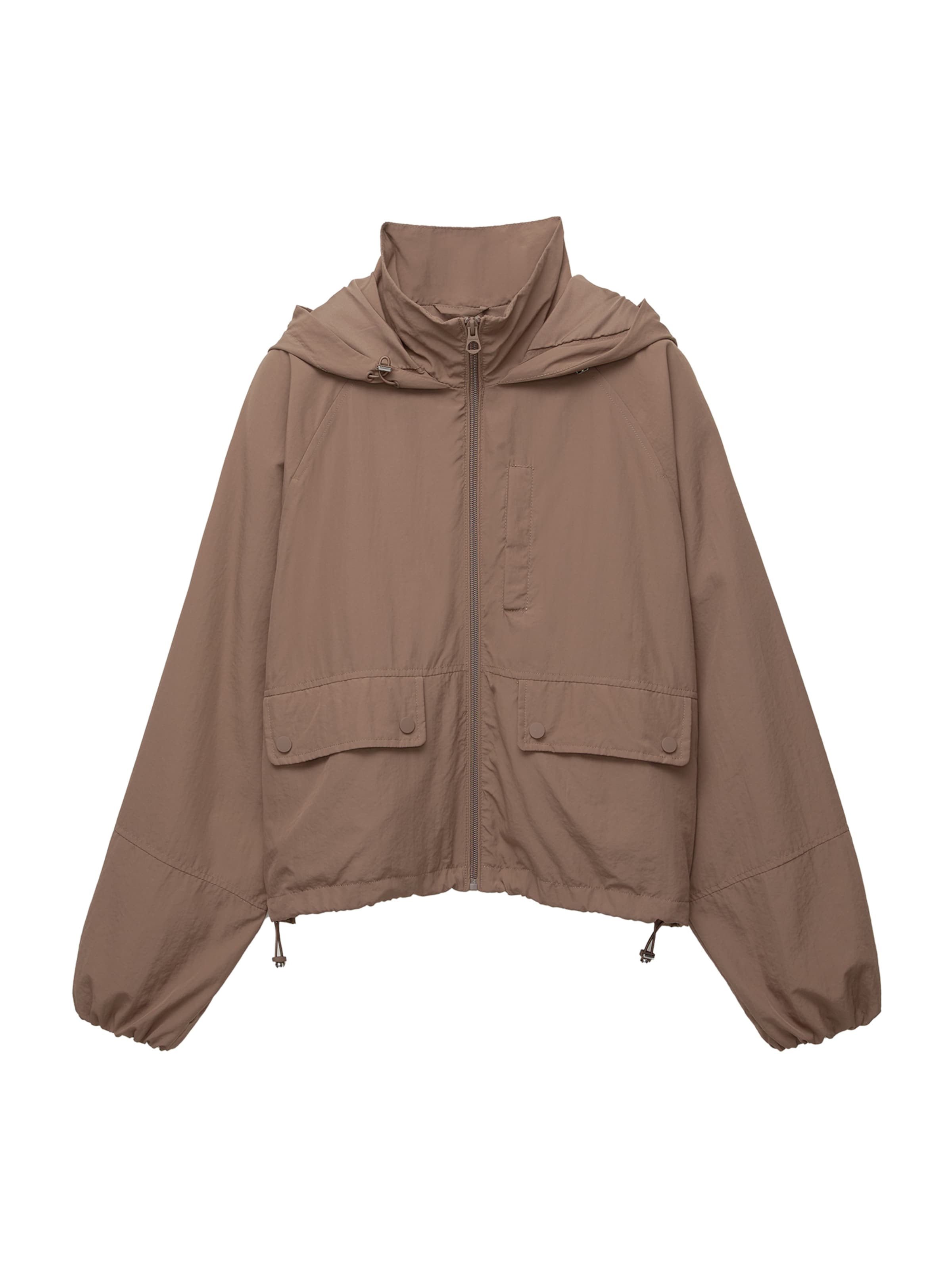 Pull&Bear Prechodná bunda - Hnedá: predná strana