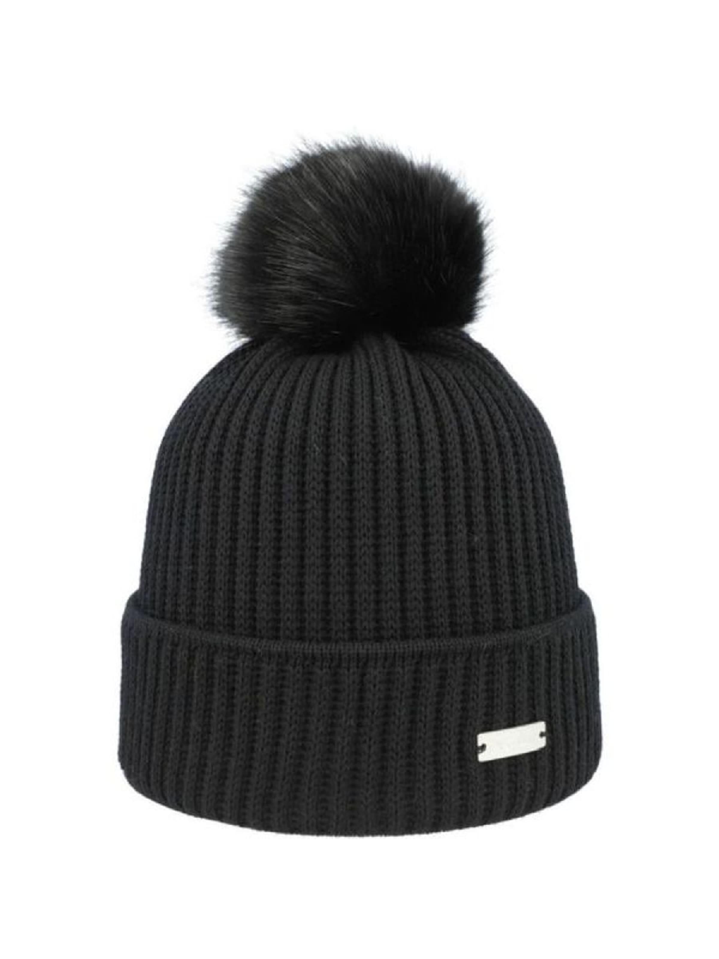 Bonnet 'Shellyl' Eisglut en noir : devant
