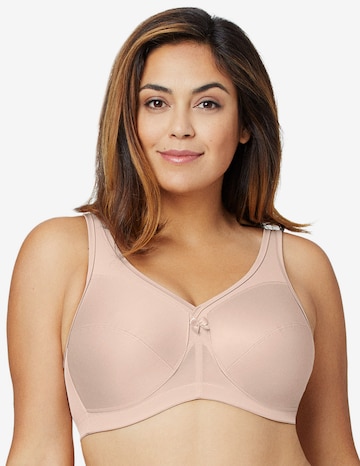 GLAMORISE Minimiser Bra 'MagicLift-Aktiv' in Beige: front