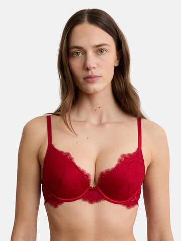 ETAM T-shirt Bra 'Infini' in Red: front