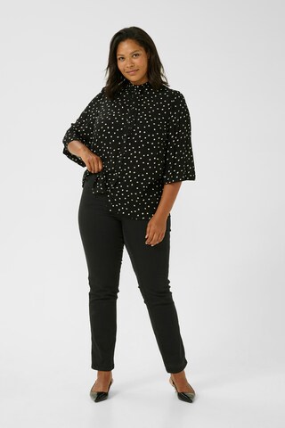 KAFFE CURVE Bluse 'KC Vilna' in Schwarz