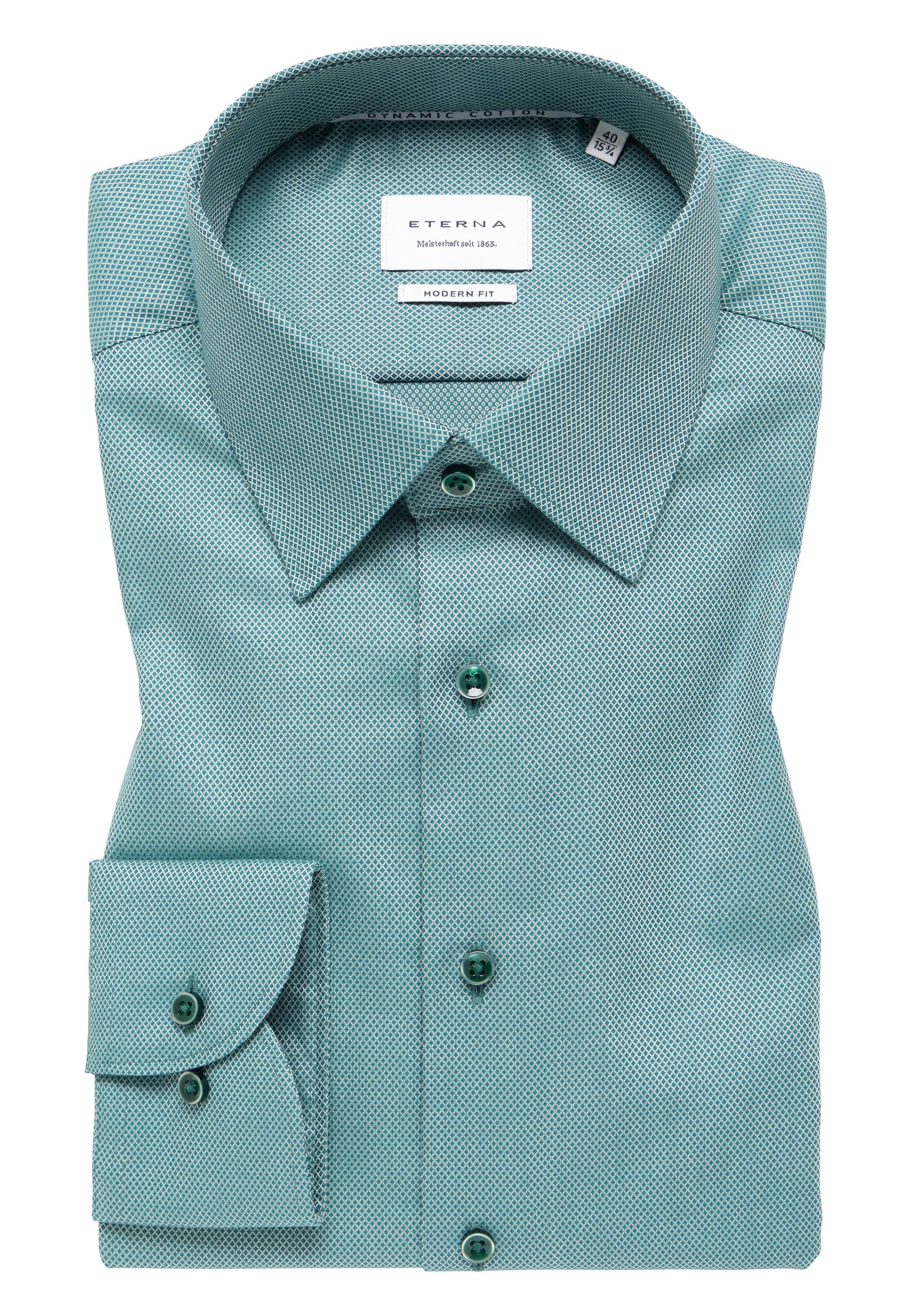 ETERNA Regular fit Business shirt in Green