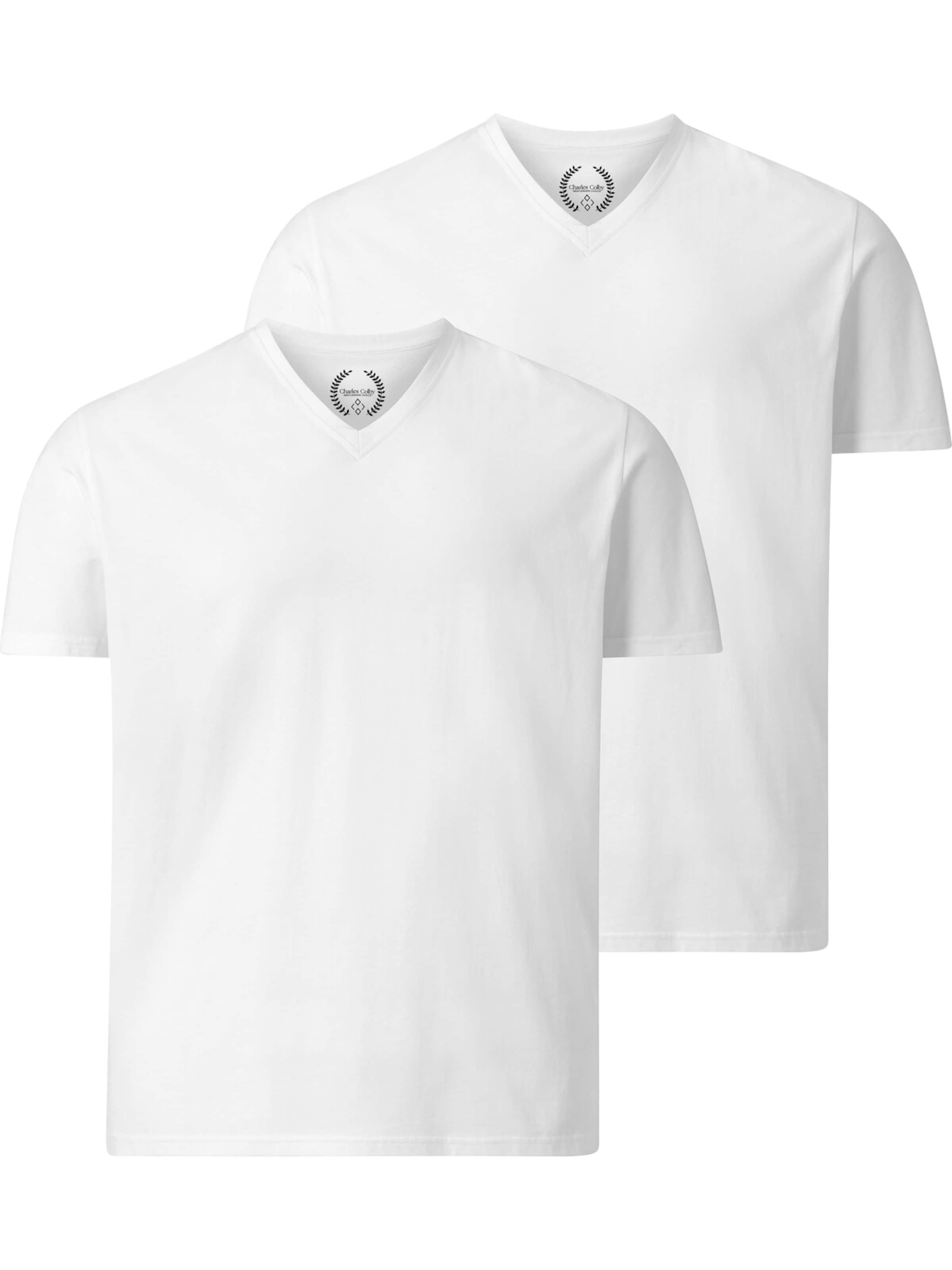Charles Colby Shirt 'Earl Mills' in White: front