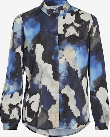 VILA Blouse 'VIELLETTE' in Blauw: voorkant