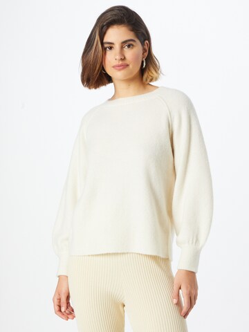 Pullover 'Perline' di JcSophie in bianco: frontale