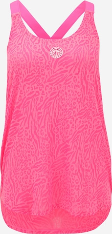 rožinė BIDI BADU Sportiniai marškinėliai be rankovių 'Maila Burnout Tech': priekis