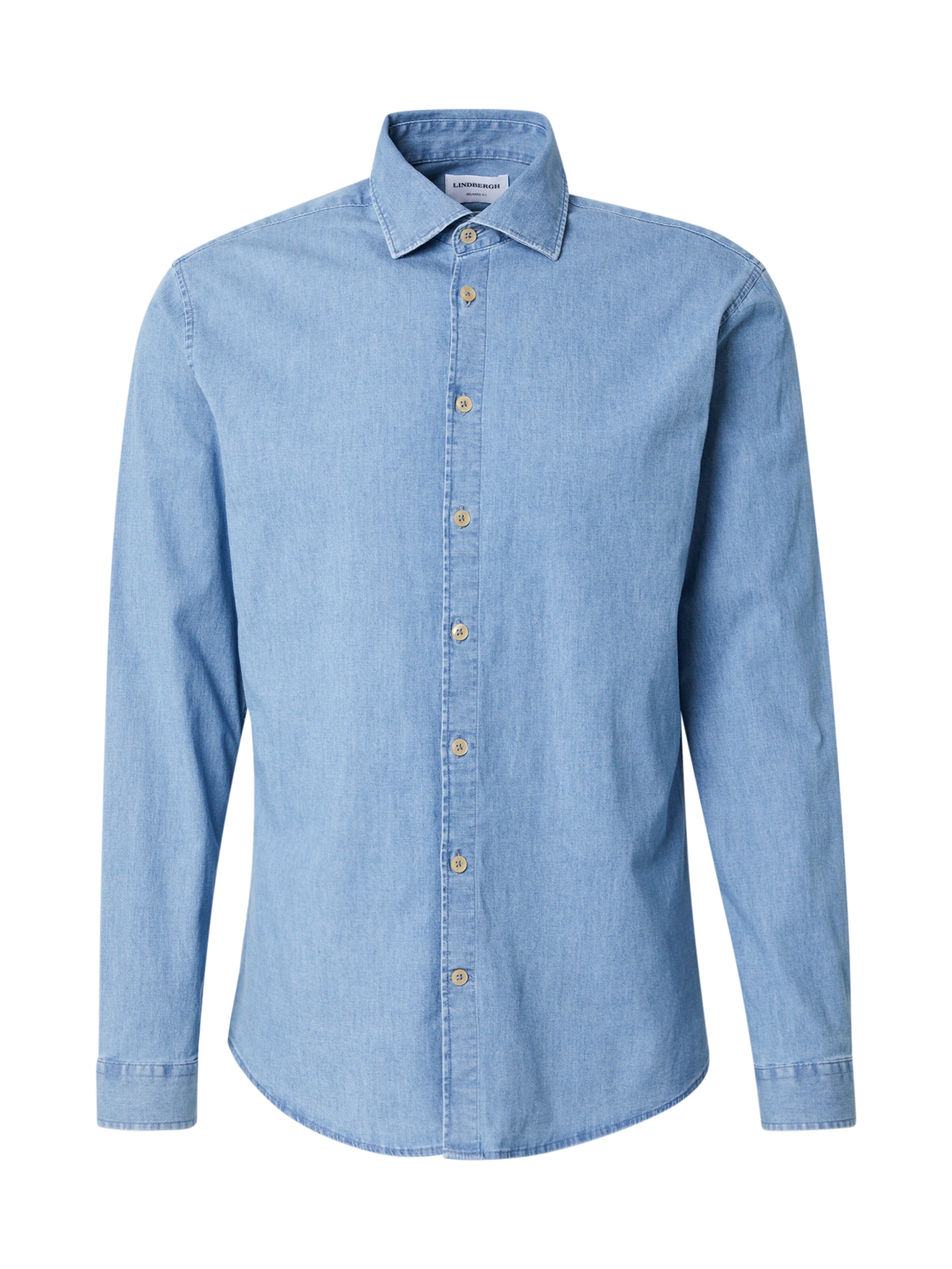 Slim fit Camicia di Lindbergh in blu: frontale