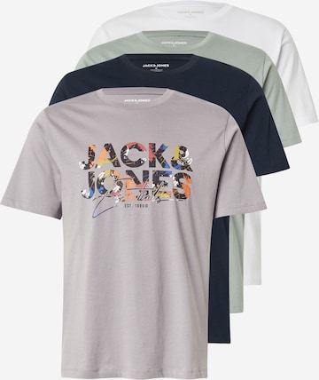 mėlyna JACK & JONES Marškinėliai 'JJGEPLAS': priekis