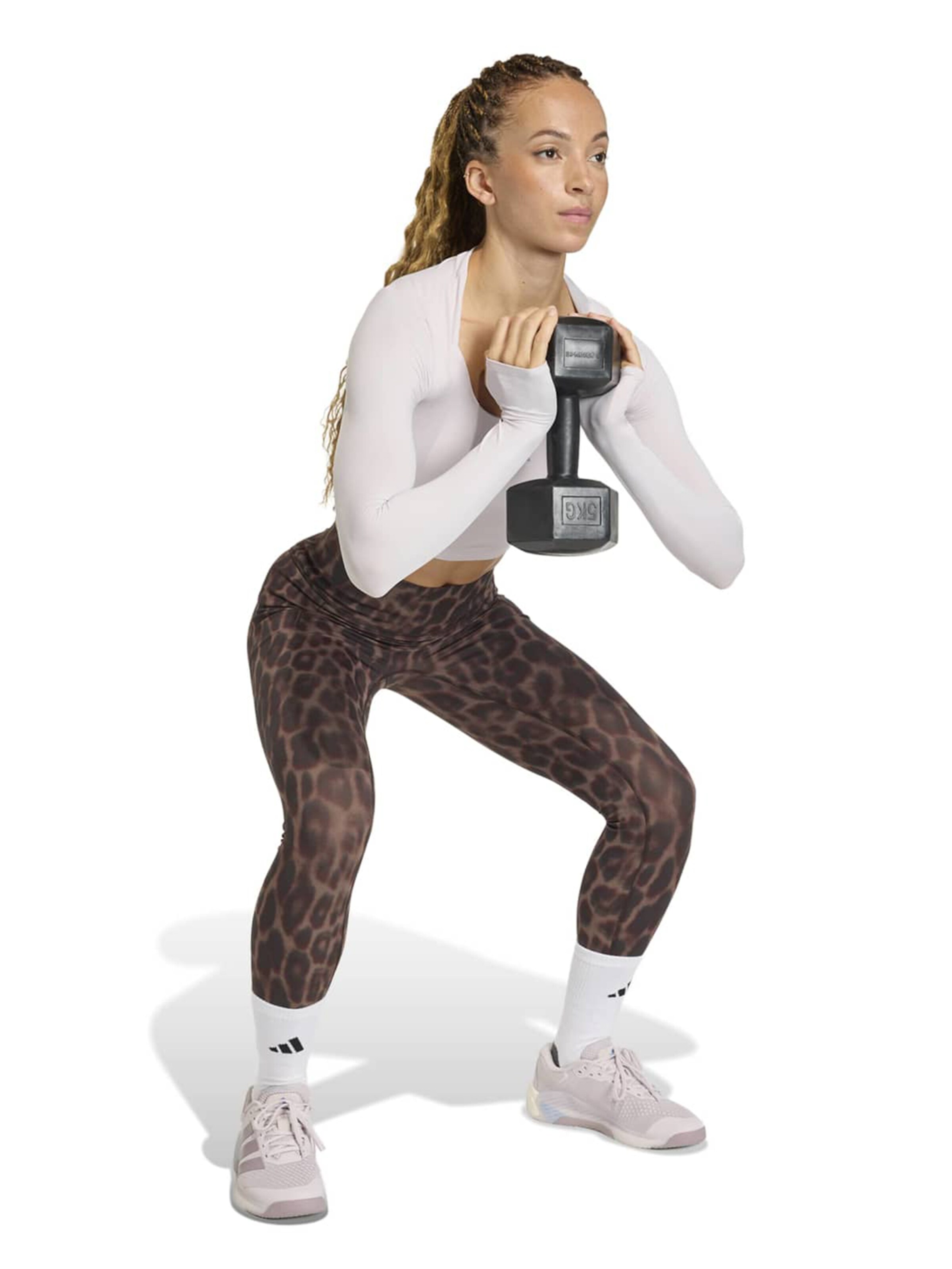 ADIDAS PERFORMANCE Skinny Workout Pants 'OPT' in Black