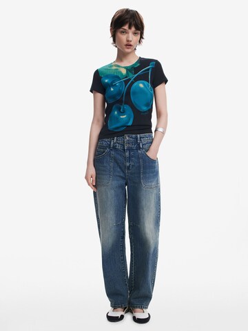 Desigual Футболка 'Cherry Perkins' в Черный