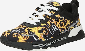 Versace Jeans Couture - Zapatillas deportivas bajas 'DYNAMIC' en negro: frente