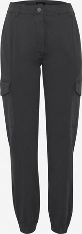 Effilé Pantalon cargo Oxmo en gris : devant