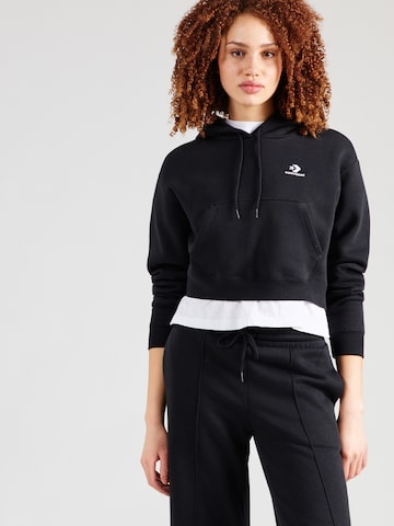Felpa di CONVERSE in nero: frontale