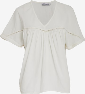 DESIRES - Blusa 'Aggi' en blanco: frente