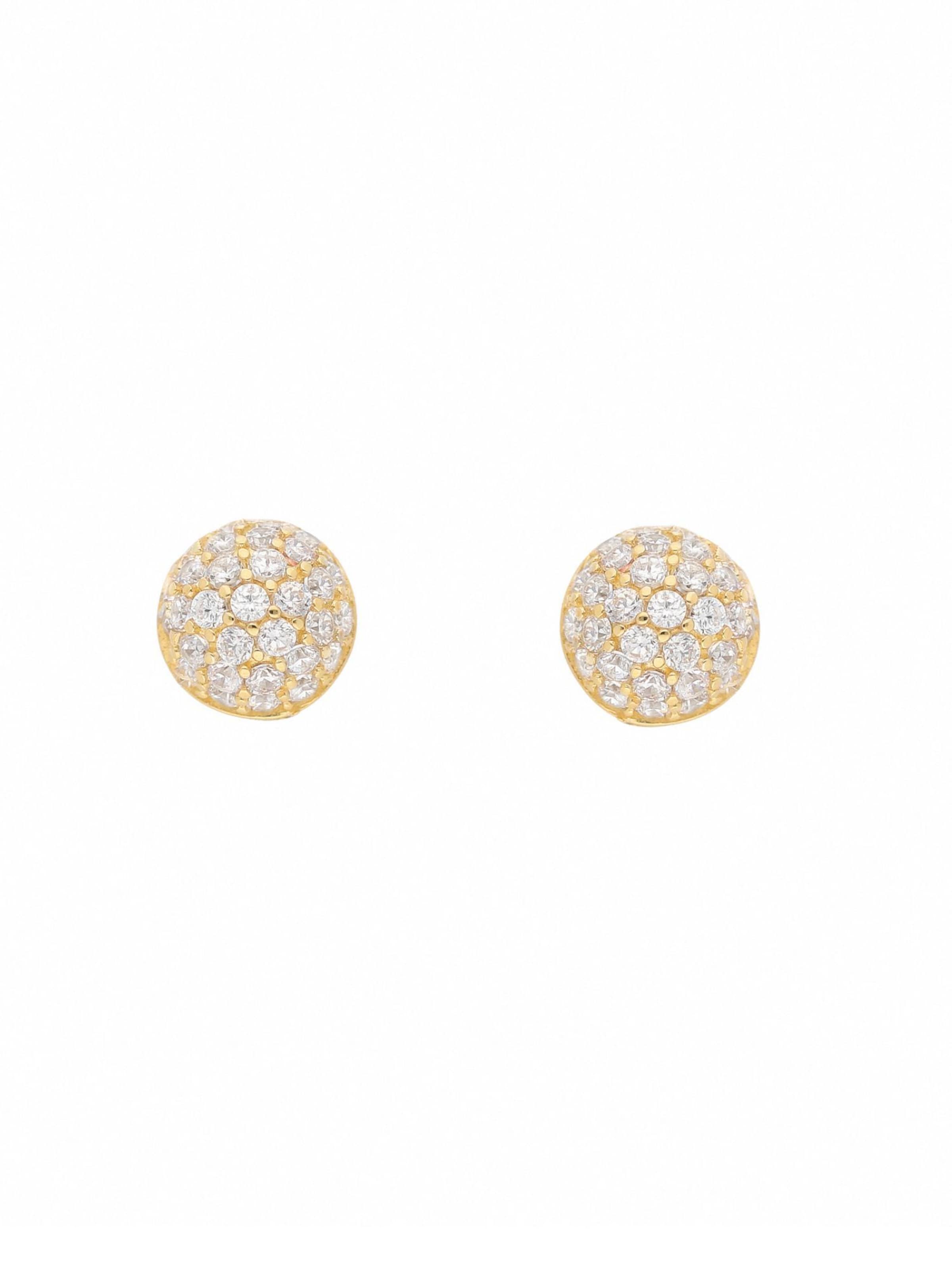 Adelia´s Ohrringe in Gold: Vorderseite