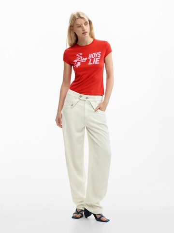 raudona Desigual Marškinėliai 'Boys Lie'