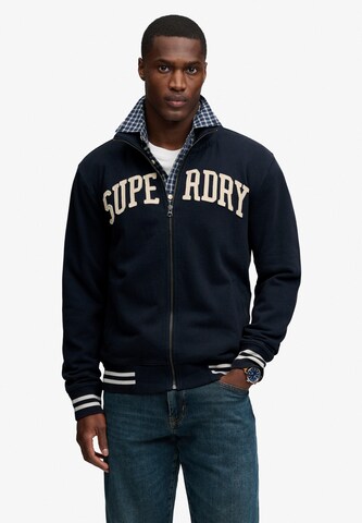 Veste de survêtement 'Vintage Athletic' Superdry & Co en bleu : devant