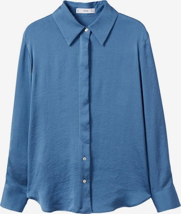 MANGO Blouse 'Ideale' in Blauw: voorkant