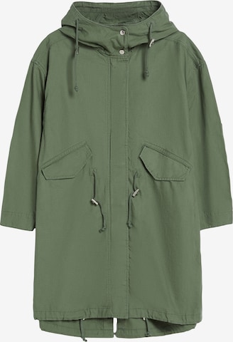 Parka di mezza stagione di Bershka in verde: frontale