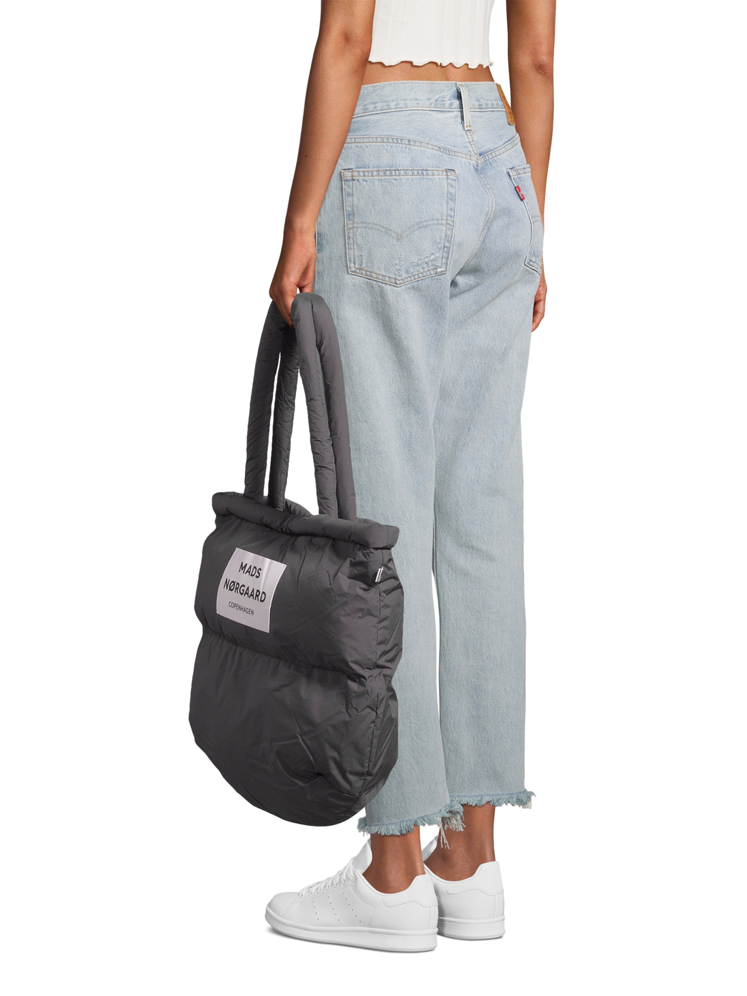 MADS NORGAARD COPENHAGEN Shopper in Grey: front