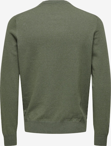 Only & Sons Sweater 'REX' in Green