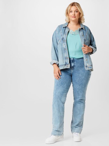 Vero Moda Curve Topp 'BEATRIX', värv sinine