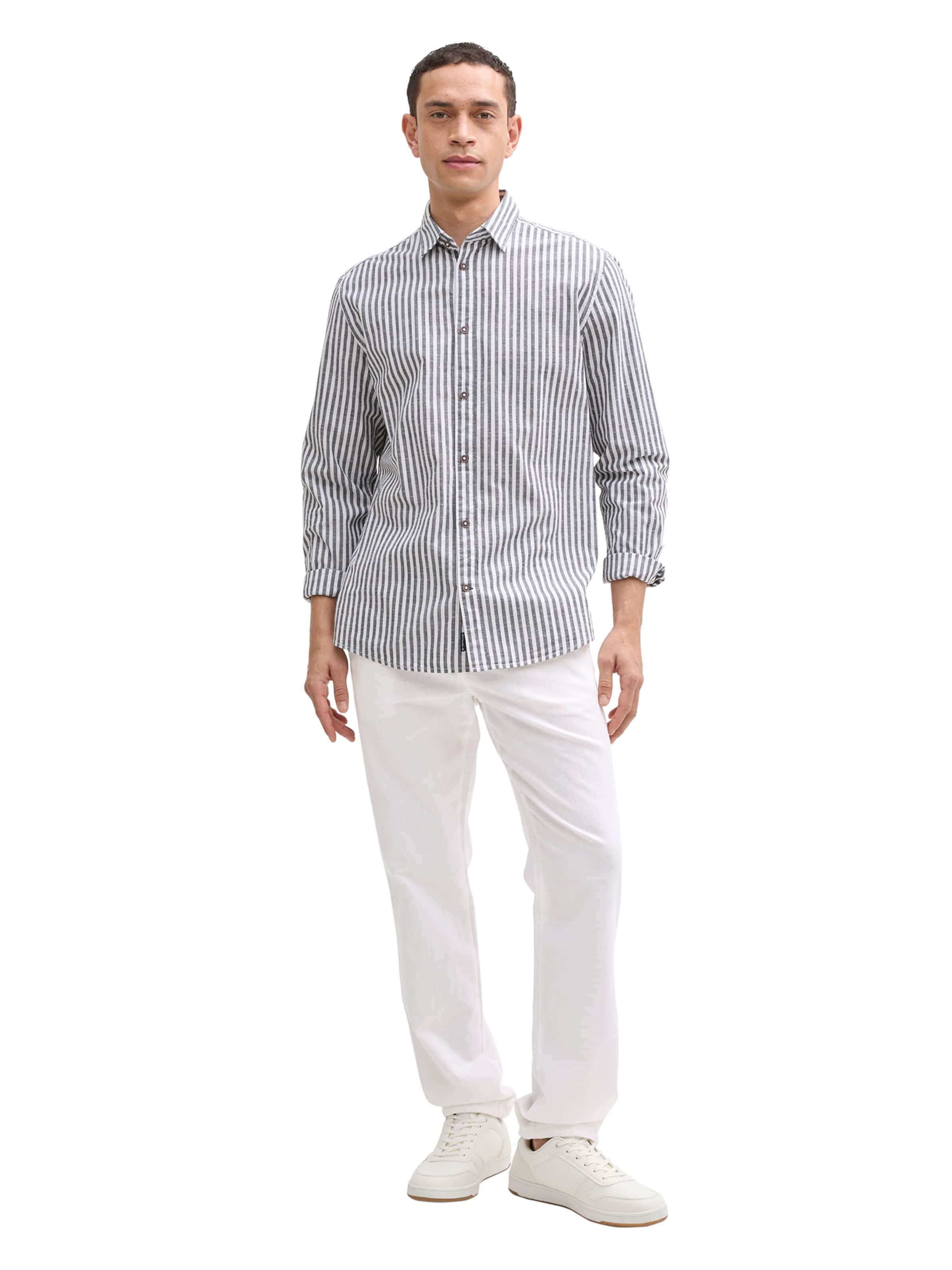 TOM TAILOR regular Παντελόνι σε λευκό