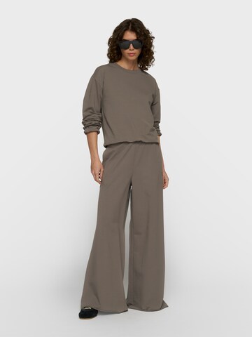 10Days Wide leg Pants in Grey: front