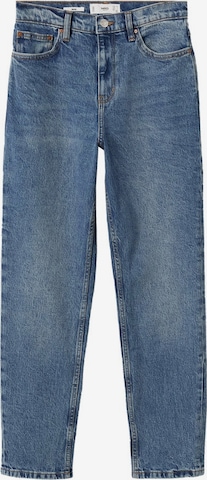 Regular Jeans 'Newmom' de la MANGO pe albastru: față