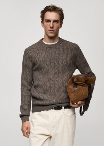 MANGO MAN Sweater 'Koipe' in Grey: front