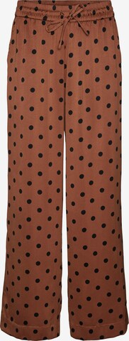 Wide Leg Pantalon 'Essi' VERO MODA en marron : devant