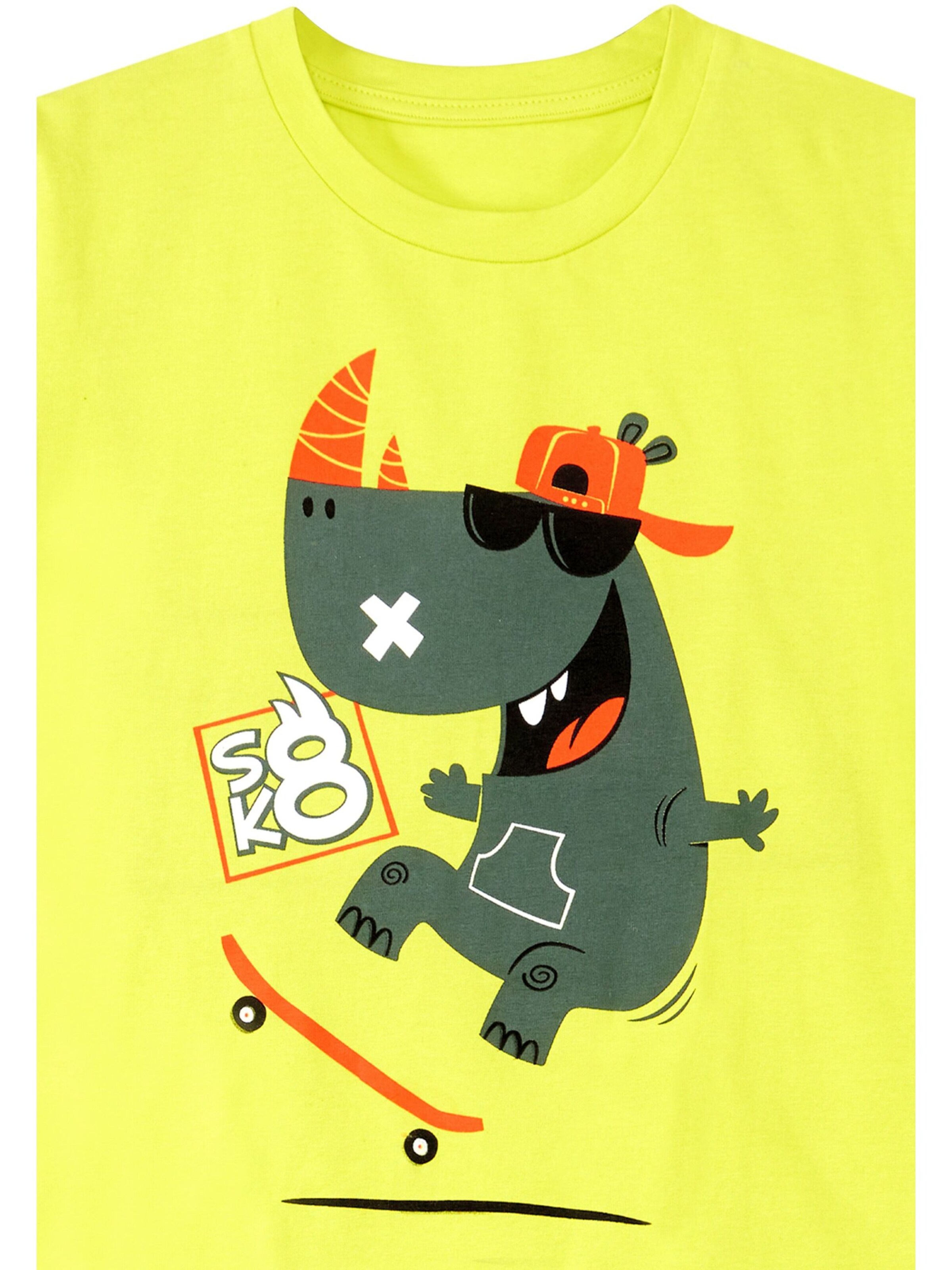 Denokids Trainingspak 'Skater Hippo' in Groen