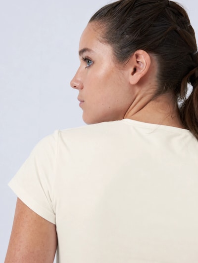 SPORTKIND T-shirt fonctionnel 'V-Neck' en XS en blanc cassé, Vue avec produit