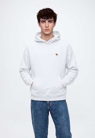 pilka Abercrombie & Fitch Megztinis be užsegimo: priekis