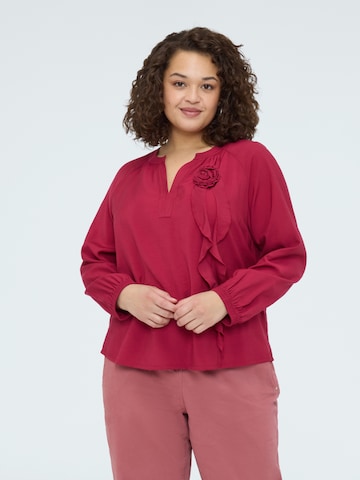 Fiorella Rubino - Blusa en rojo: frente