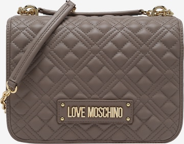 Love Moschino Shoulder Bag in Grey: front